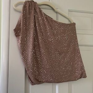 Guess Brown One-Shoulder Top